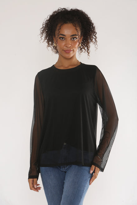 BASIC LINNED MESH TOP (15329472086400)