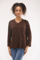 CABLE PATTERN V-NECK JUMPER (15329484210560)