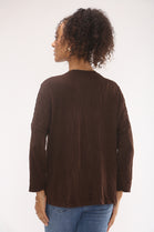 CABLE PATTERN V-NECK JUMPER (15329484210560)