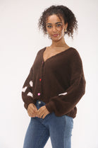 HEART SLEEVE KNIT CARDIGAN (15329674854784)