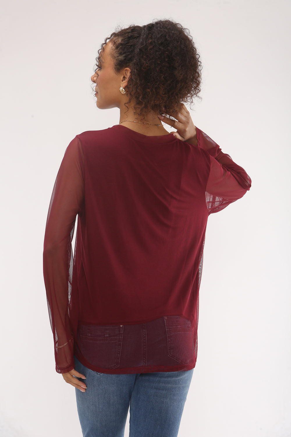 BASIC LINNED MESH TOP (15329465893248) (15360622199168)