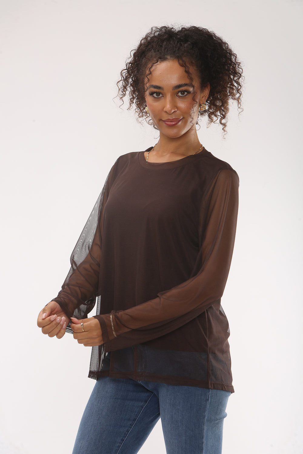 BASIC LINNED MESH TOP (15329475723648) (15360622133632)