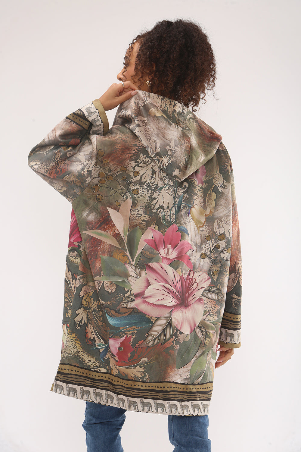 HOODED PRINTED COAT (15330327003520)