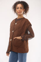 QUALITY GOLD BUTTON JACKET (15330404303232)