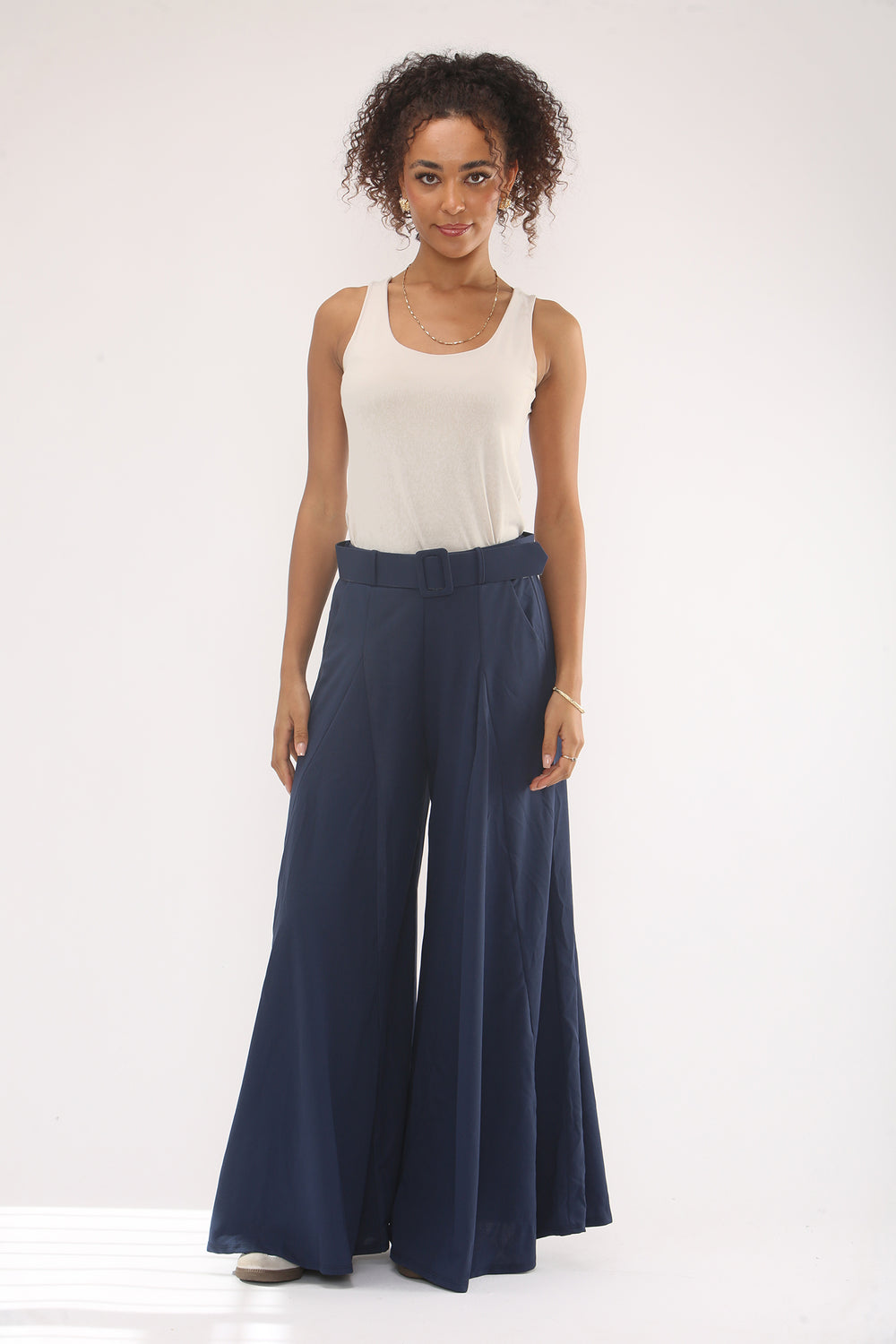 BELTED WIDE LEG TROUSER (15330424324480)