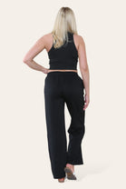 PLUS SISE FRONT DETAIL PLAIN JOGGERS (15356937634176)