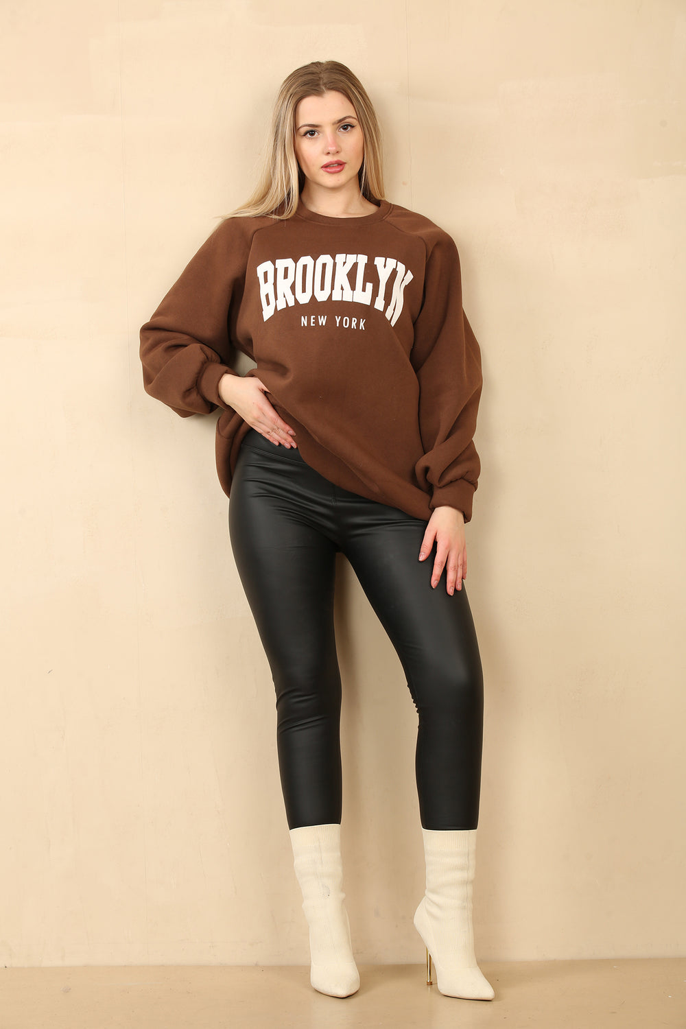 DIANA OVERSIZED SLOGAN SWEAT (14956927353216)