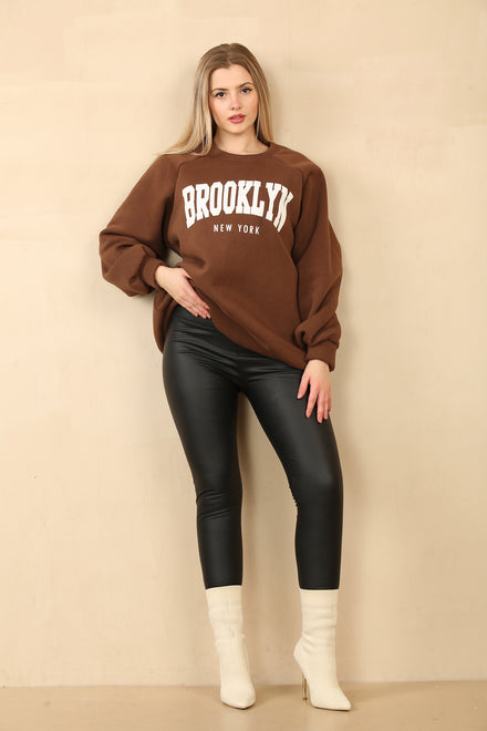 DIANA OVERSIZED SLOGAN SWEAT (14956927353216)