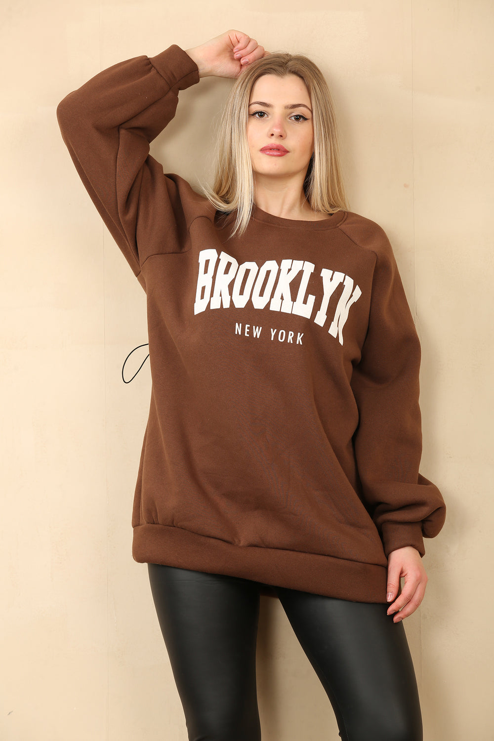 DIANA OVERSIZED SLOGAN SWEAT (14956927353216)