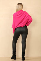 BELLA PATTERN SLEEVE OVERSIZED JUMPER (14955999822208) (15059988742528)