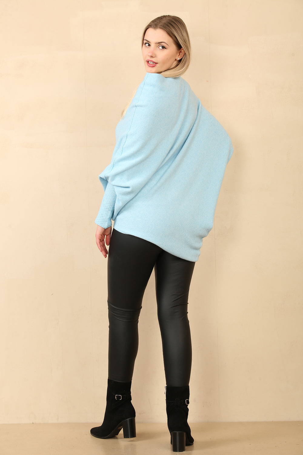 BELLA PATTERN SLEEVE OVERSIZED JUMPER (14956000182656) (15074909520256) (15074909946240)