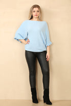FRILL SLEEVE JUMPER (14955997725056)
