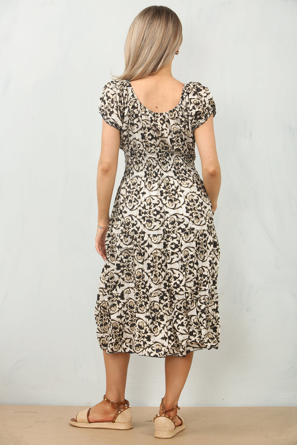 BUTTON DETAIL PRINTED DRESS(MIXED COLOUR PACK) (15114725884288) (15122604425600) (15159996055936)