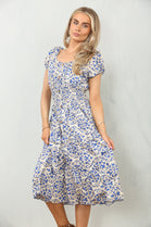 BUTTON DETAIL PRINTED DRESS(MIXED COLOUR PACK) (15114725884288) (15122604425600) (15159996055936)
