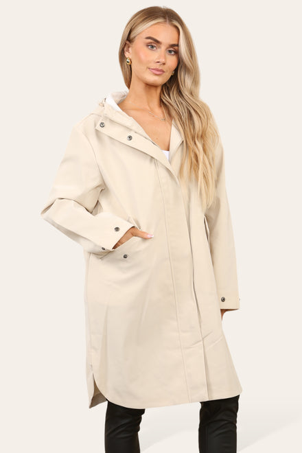 OVERSIZED POCKET DETAIL RAIN COAT (8725782954232) (8750120501496) (15298682225024)