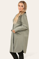 OVERSIZED POCKET DETAIL RAIN COAT (8725785772280)