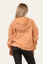 RUCHED SLEEVE RAIN COAT (8724263305464) (15237501518208)