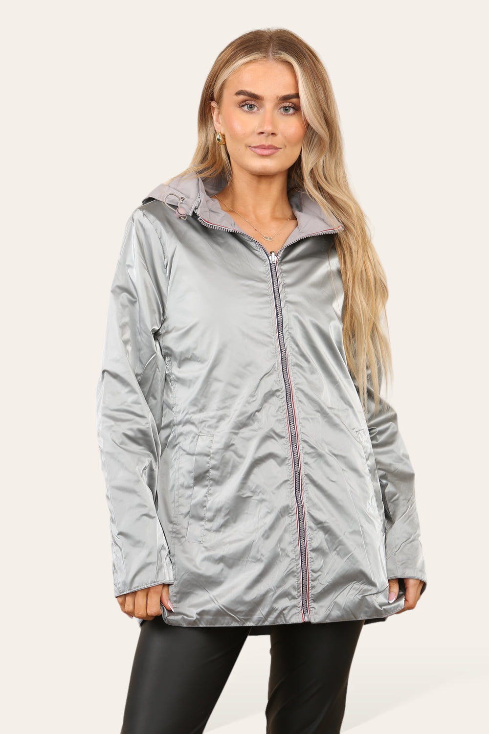 PLUS SIZE ANDREA REVERSIBLE RAIN COAT (8725851341048)