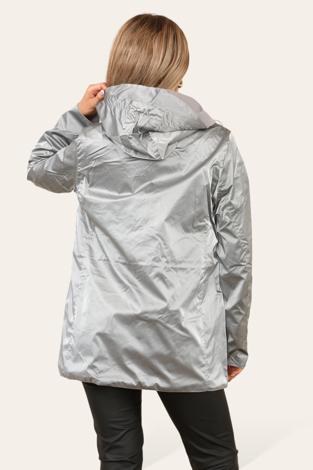 PLUS SIZE ANDREA REVERSIBLE RAIN COAT (8725851341048)