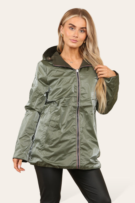 PLUS SIZE ANDREA REVERSIBLE RAIN COAT (8725848752376)
