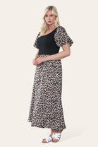 PUFF SLEEVE RIB VEST DRESS (8657379983608)