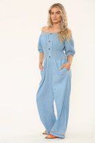 BUTTON DETAIL EMBROIDERED JUMPSUIT (15202934096256) (15233067745664)