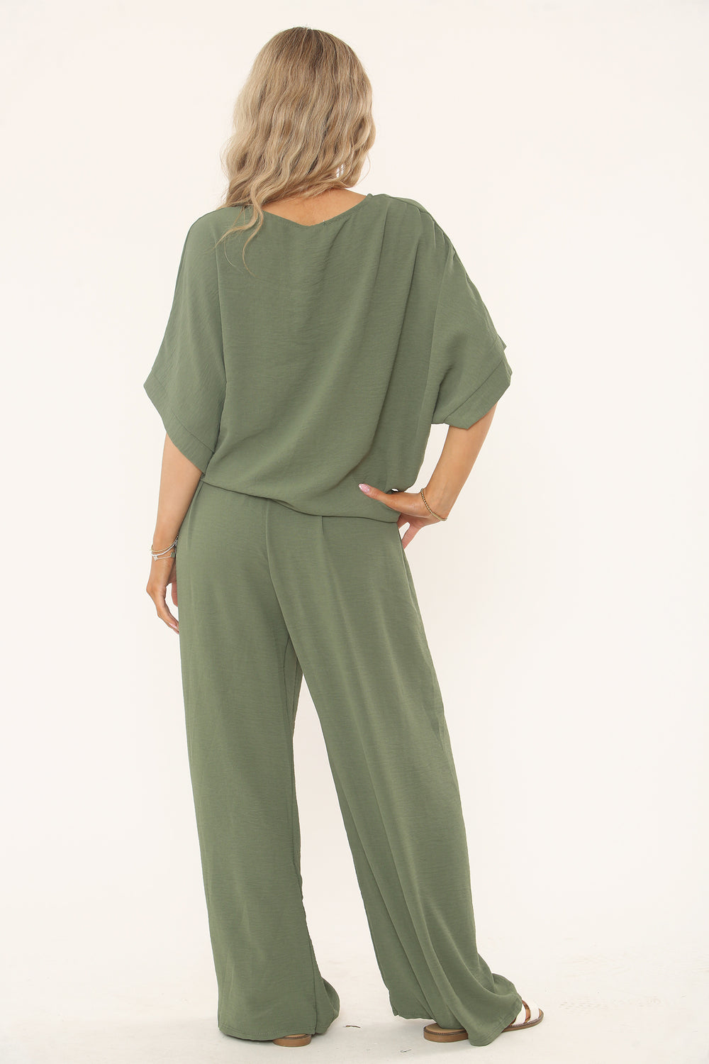 FRONT TIE BUTTON DETAIL CO-ORD SET (15202966929792) (15256091296128)