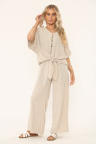 FRONT TIE BUTTON DETAIL CO-ORD SET (15202964504960) (15211175444864) (15231016796544)