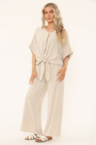 FRONT TIE BUTTON DETAIL CO-ORD SET (15202964504960) (15211175444864) (15231016796544)