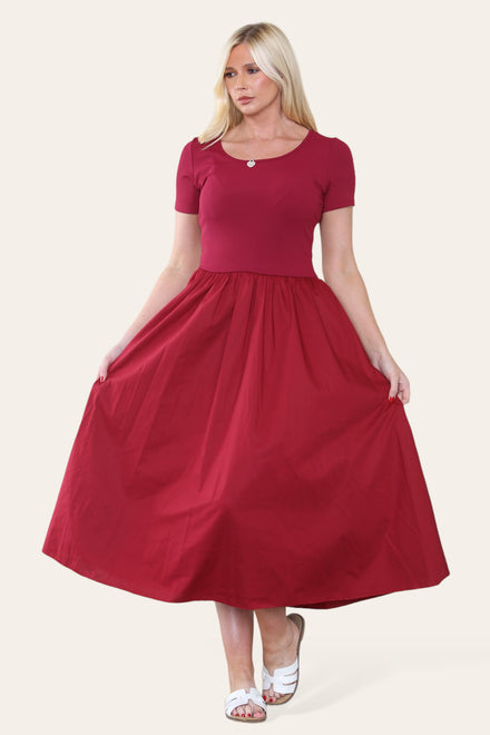 CAP SLEEVE RIB VEST DRESS (8650563715320)