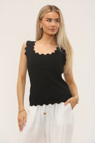 KNITTED SCALLOPED VEST (15207162052992)