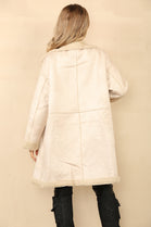 DEMI SHEEP SKIN LONGLLINE JACKET (8738310258936)