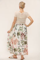 CAPSLEEVE RIBVEST PRINTED DRESS (15221023408512)