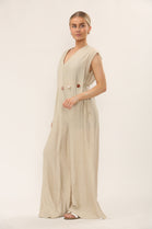 BELTED BEADS JUMPSUIT (15224690180480)