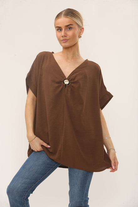 DETAIL SHELL BUTTON OVERSIZED BLOUSE (Copy) (15225126977920)
