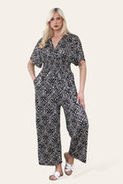 TILE PRINT JUMPSUIT(MIXED COLOUR PACK) (8435159990520) (15084582994304) (15089433969024) (15098081706368) (15134099079552)