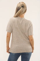 CAP SLEEVE PLAIN KNIT JUMPER (15229570908544)