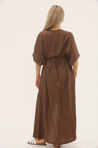 BEADS BELTED CAPSLEEVE MAXI (15229552296320) (15252950647168)