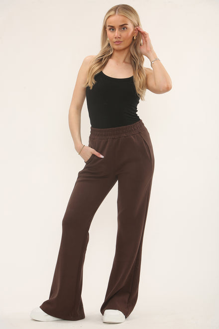 PLAIN FLARE TROUSER (15243260854656)