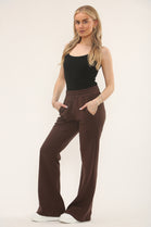 PLAIN FLARE TROUSER (15243260854656)