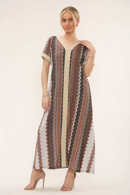 CAP SLEEVE ZIG ZAG MAXI (15247311536512) (15250079515008)