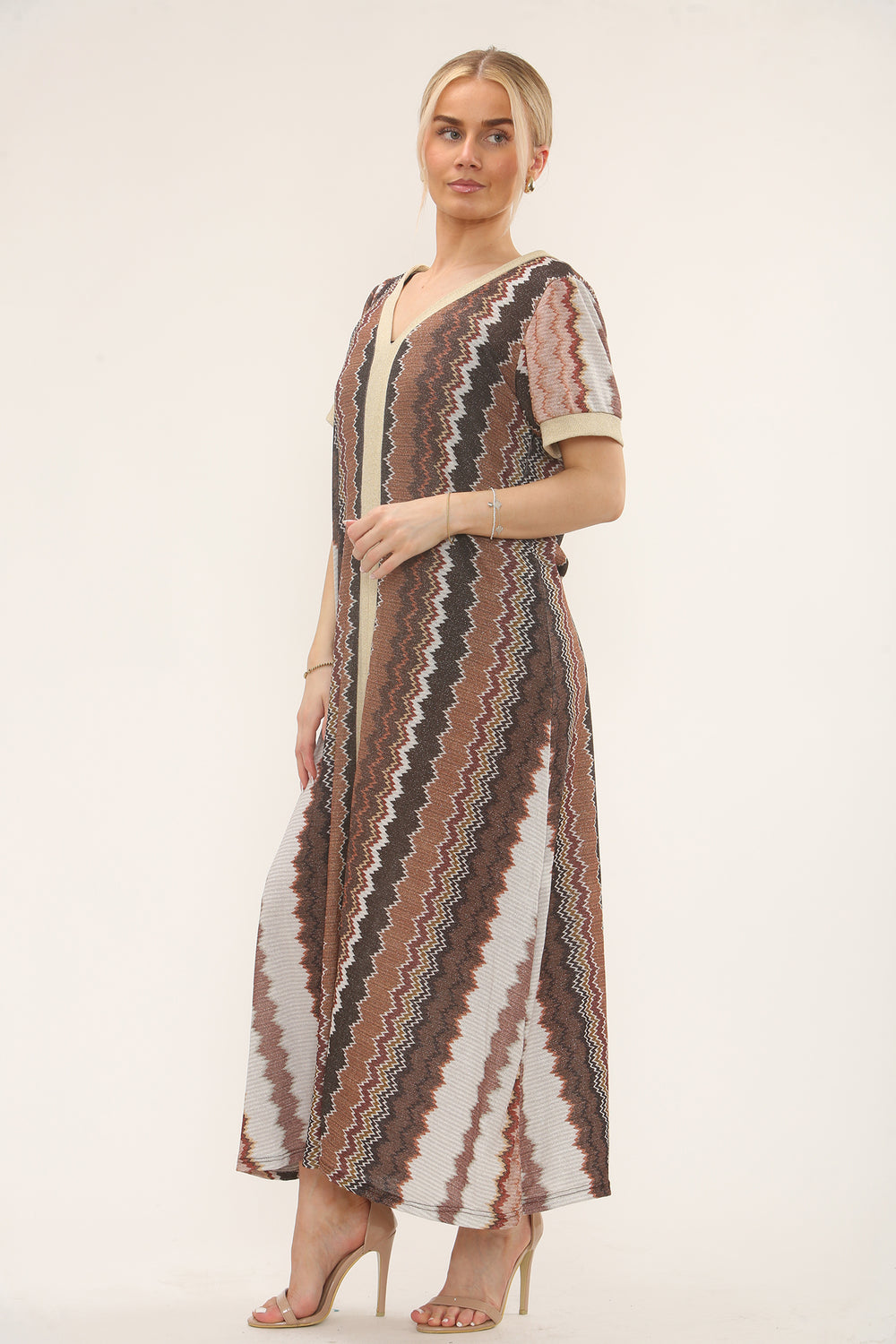 CAP SLEEVE ZIG ZAG MAXI (15247311536512) (15250079515008)