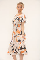GATHERED TIE DYE BUTTON DRESS(MIXED COLOUR PACK) (15243187093888)