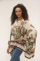 Printed Oversized shirt (15251560300928)