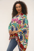 Printed Oversized shirt (15251558007168)