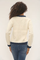 Denim trim Long Sleeve Jumper (15255360602496)