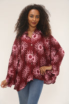 Sun Print Oversized Shirt (15251550404992)