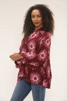 Sun Print Oversized Shirt (15251550404992)