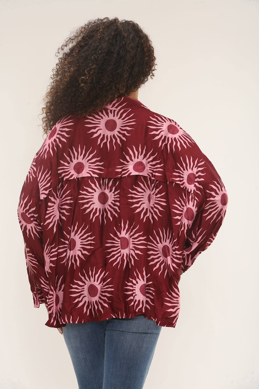 Sun Print Oversized Shirt (15251550404992)
