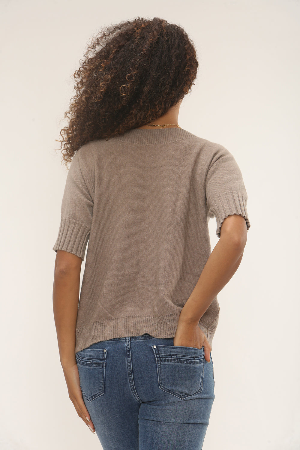 Puff sleeve Knit Jumper (15255347003776) (15293704733056)